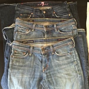 Bundle of seven for all mankind and citizen jeans!