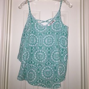 Printed Aqua Tank Top