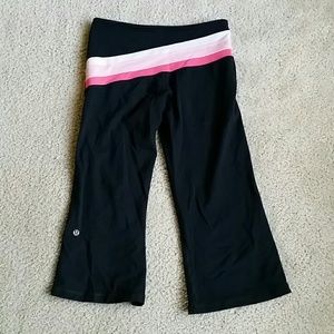 Lululemon Black Reversible Yoga Crops