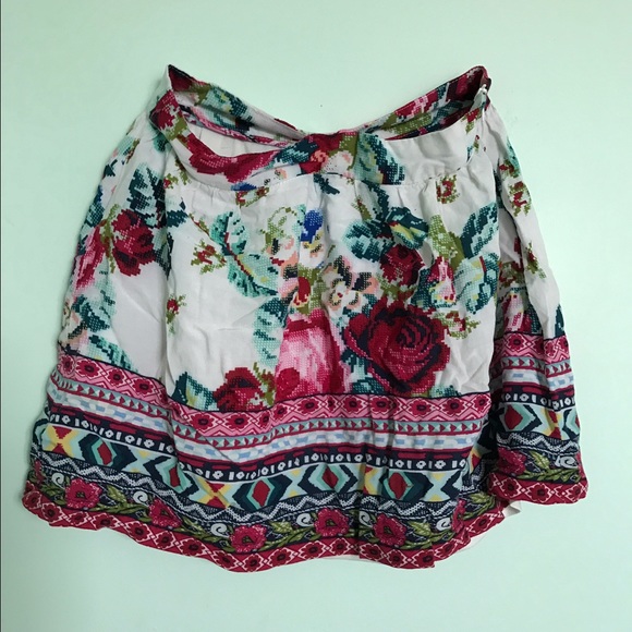 Floral Mini Skirt