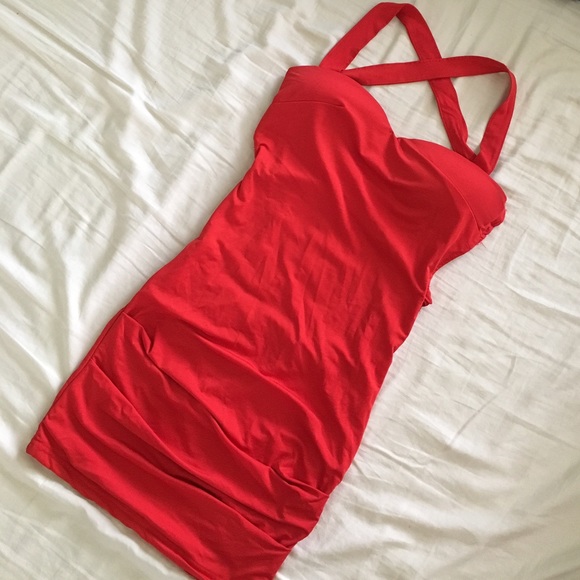Strappy open back dress