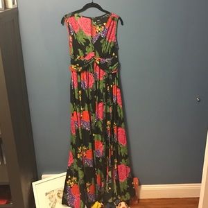 ASOS maternity maxi dress. Tropical bright.