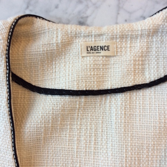 CONSIGNED: L'Agence White and Black Jacket - Picture 2 of 4