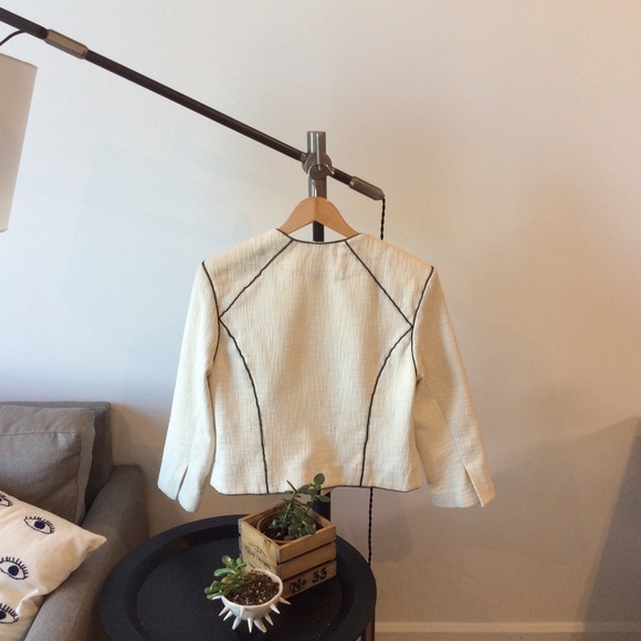 CONSIGNED: L'Agence White and Black Jacket - Picture 3 of 4