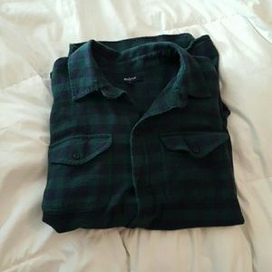 Madewell plaid button down shirt