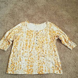 Relativity orange flowered top