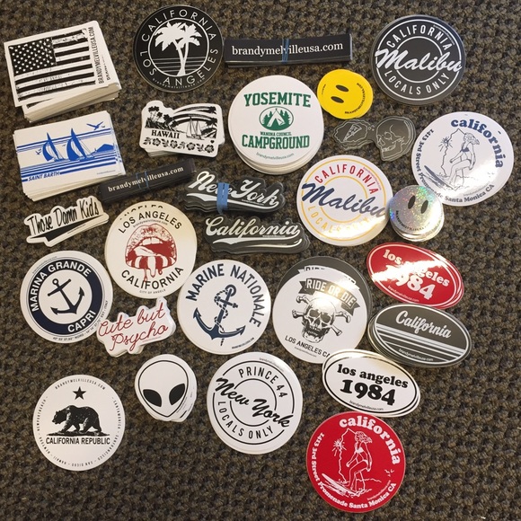 50 Brandy Melville Sticker Bundle