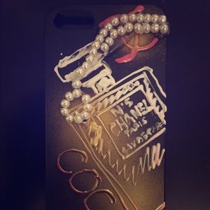 Handmade Chanel iPhone 5/5s cellphone case