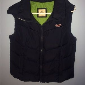 Navy puffer vest
