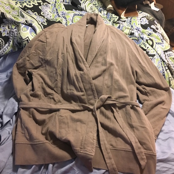 Old Navy sweatshirt material smoking jacket