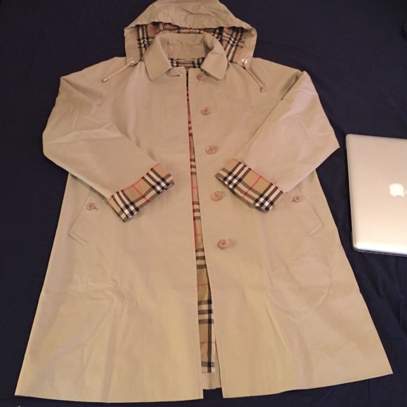 Burberry Hooded Trench Coat
