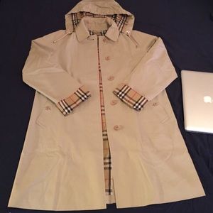 Burberry Hooded Trench Coat