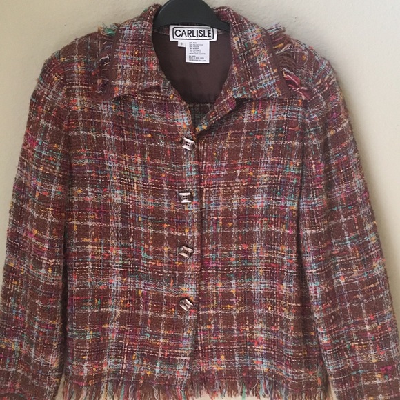 Carlisle Tweed Jacket With Fringe
