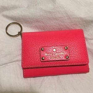 NEW kate spade keychain wallet