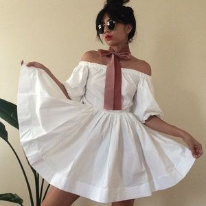 ⚡️SOLD OUT⚡️Off Shoulder White Dress
