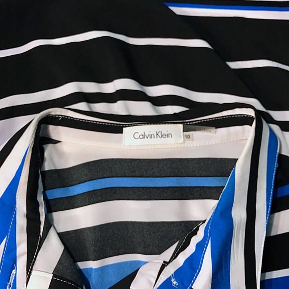 ⬇️ PRICE DROP⬇️ 💖 Calvin Klein Dress Striped 💖 - Picture 3 of 4