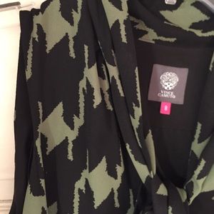 Vince Camuto olive/black dress