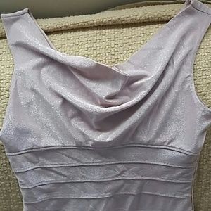 Forever 21 Pink sparkley drapeneck dress