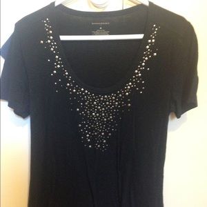 Women's medium black T