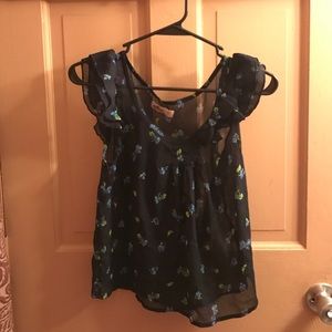 Floral Hollister Blouse