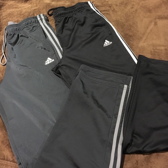 2 pairs Mens Adidas Pants size Large