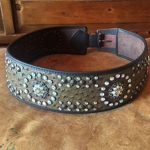 Rhinestone Western Belt
