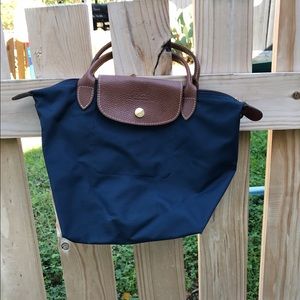 Longchamp navy mini purse