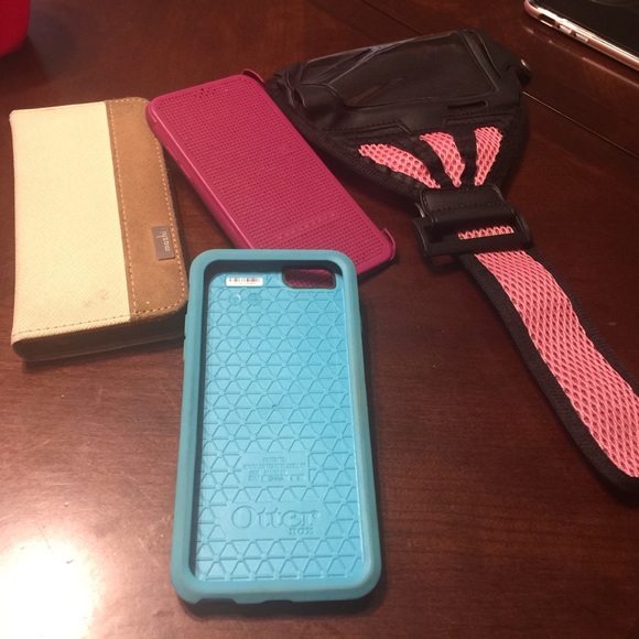 Bundle of 4 phone cases for 6 or 6s apple phone