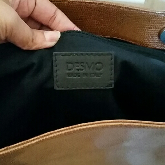 SALE Reptilian Embossed Italian Leather Desmo Bag - Picture 3 of 4