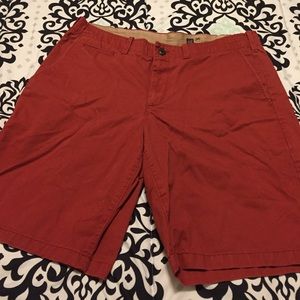 Men's GAP lived-in shorts size 36, burnt-orange