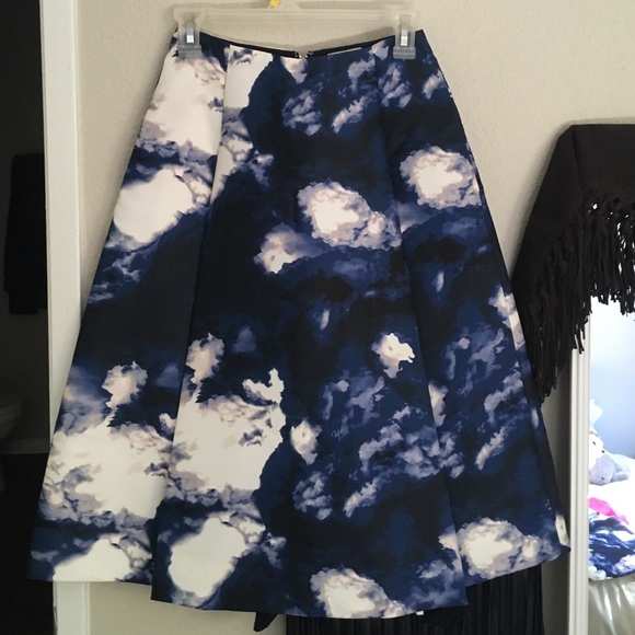 Kate Spade Dusk Clouds A-Line Skirt