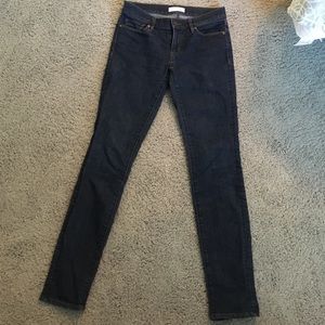 Loft modern skinny jean (dark)