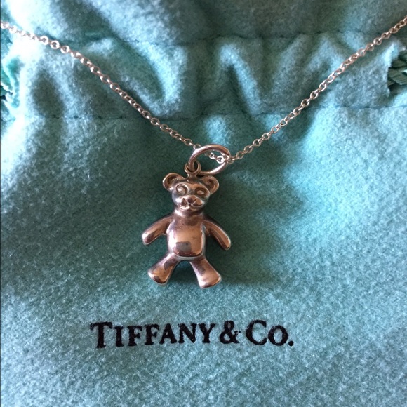 Tiffany & Co. Jewelry - Authentic Tiffany Silver Bear charm w/ 16" chain