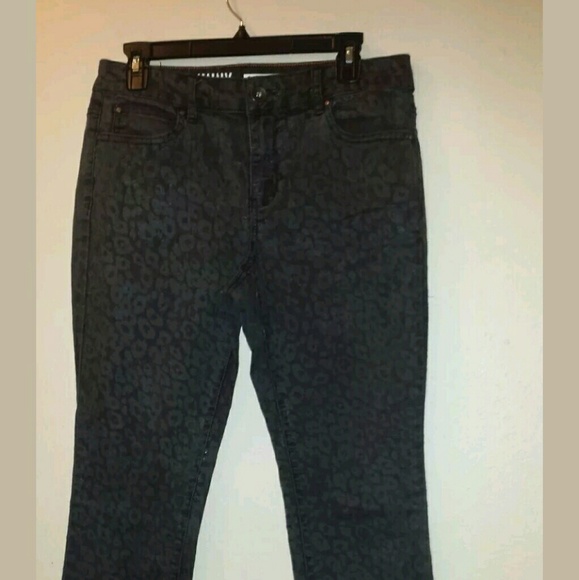 DKNY Jeans Soho Skinny Tonal Leopard Jeans