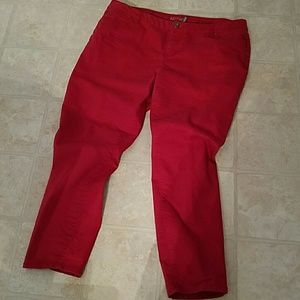 APT. 9 skinny leg red pants