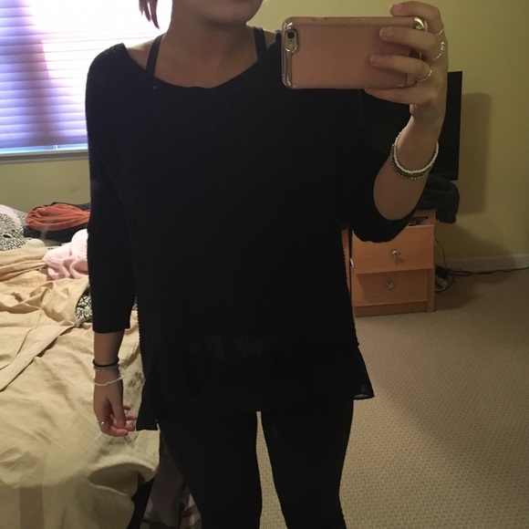 Black flowy sweater