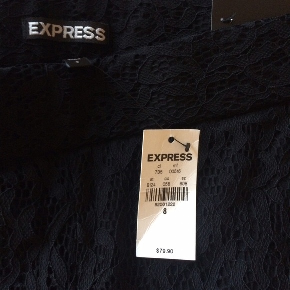 Express Black Lace Leggings - Picture 3 of 3