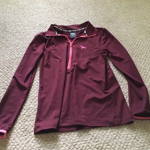 Pink half zip