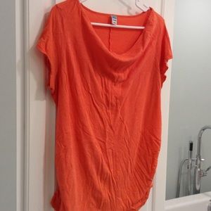 💕Scoop neck coral maternity t-shirt