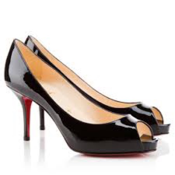 Christian Louboutin Shoes - Christian Louboutin black patent Mater Claude -85!