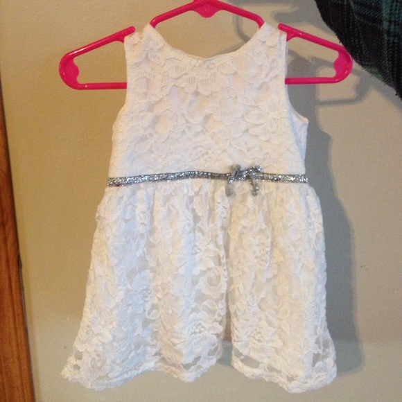 Carter's white lace dress, size 6 months