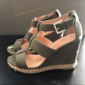 Target Olive Green Canvas Wedges