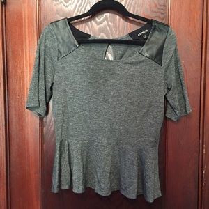 EXPRESS peplum women's top size M