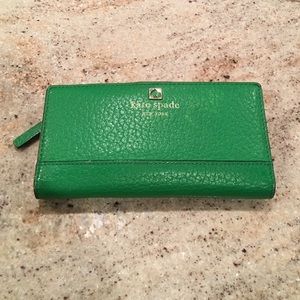 Green Kate Spade Wallet