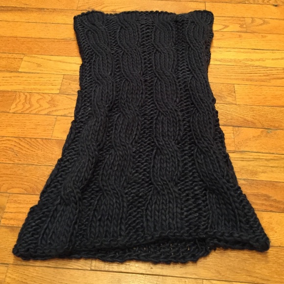 Navy infinitely scarf Aerie woven snood SO SOFT! - Picture 3 of 4