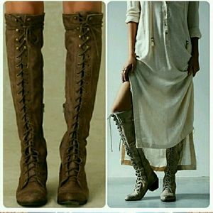 Boho lace up boots!
