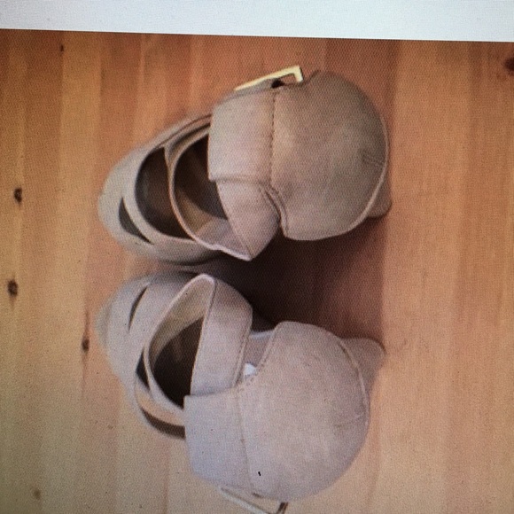 Steve Madden xternal wedge sand bone fabric, 8.5 - Picture 3 of 4