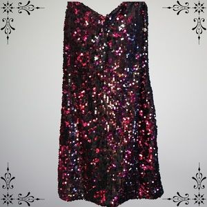 🔥FLASH SALE🔥 🎀 Pink & Black Sequin Dress NWT‼️