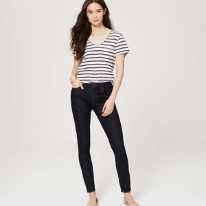 Loft Modern High Waist Skinny Ankle Jean