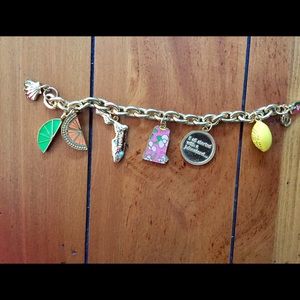 LILLY PULITZER CHARM BRACELET NWOT